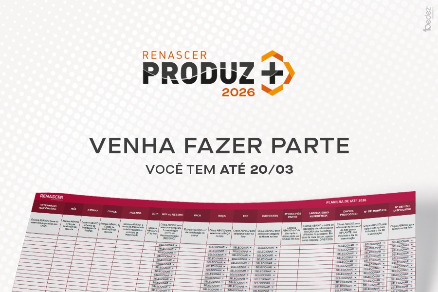 ÚLTIMOS DIAS PARA ENTRAR NO PRODUZ+ 2026/2027